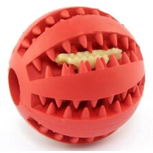 Lopta na pamlsky 5 cm červená